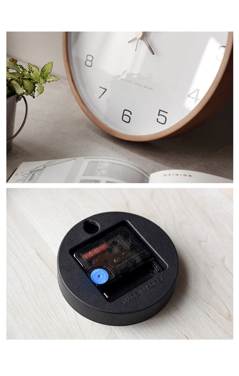 Royaleva Analog Väggdekoration Trä Klocka för Hemmet Carvallo