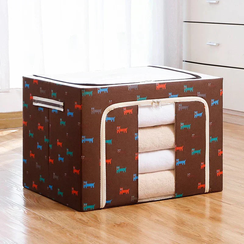 Carvallo - Fällbar förvaringslåda med metallram och fönster Carvallo