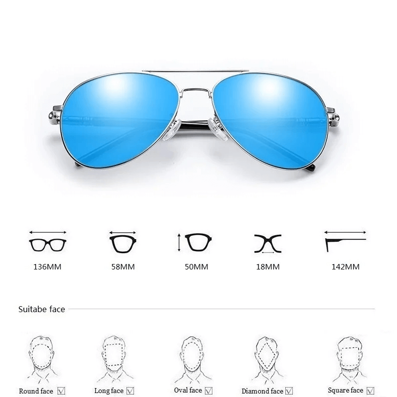 Pilot Polariserade Solglasögon-Personligt-BB-Hemnix