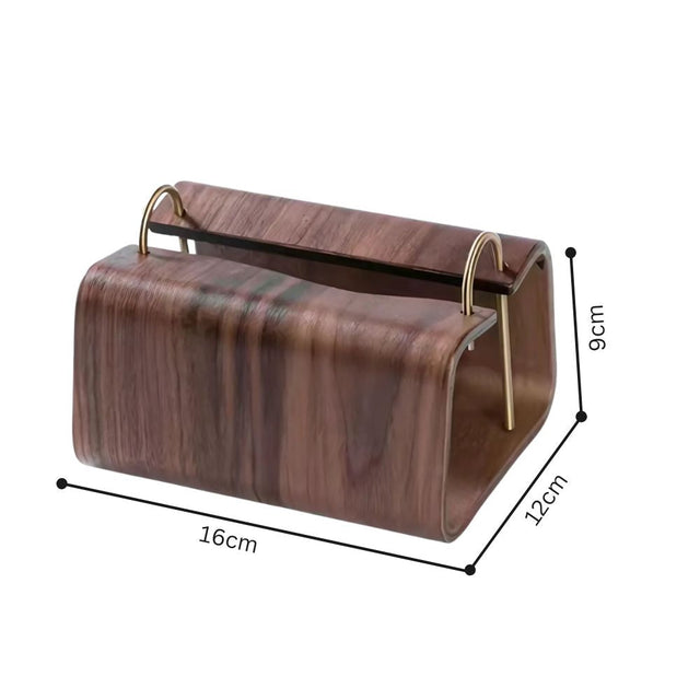 Träbrass vävnadshållare Carvallo