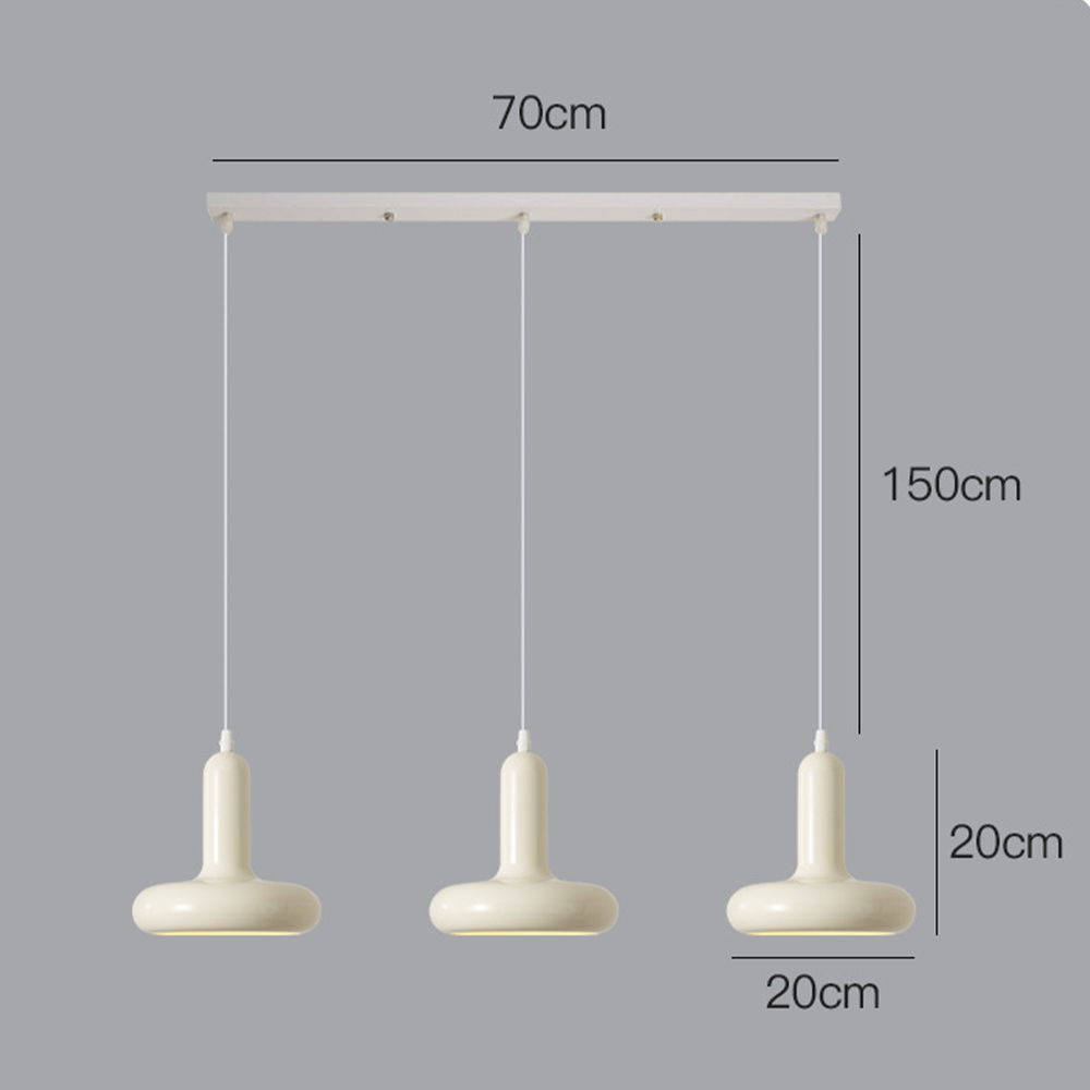 Bauhaus Puck Creamy Pendellampa Carvallo