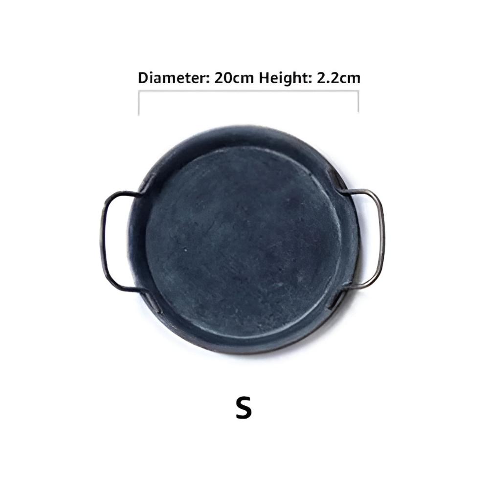 Retro Rund Metall Middagsserveringsbrickor Carvallo