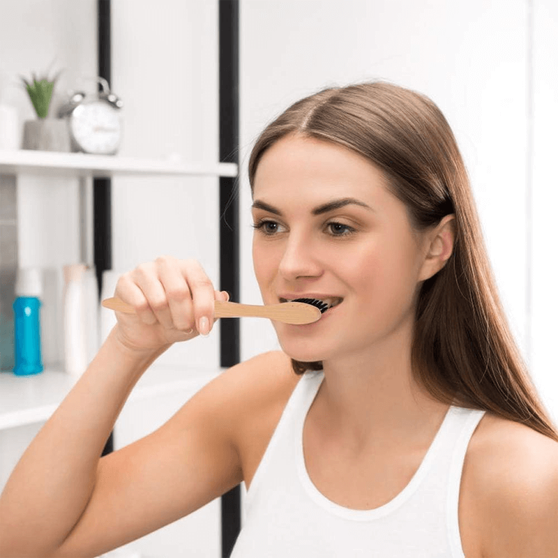 10st Miljövänliga Färgglada Bambu Tandborstar-Tandvård-BB-Hemnix