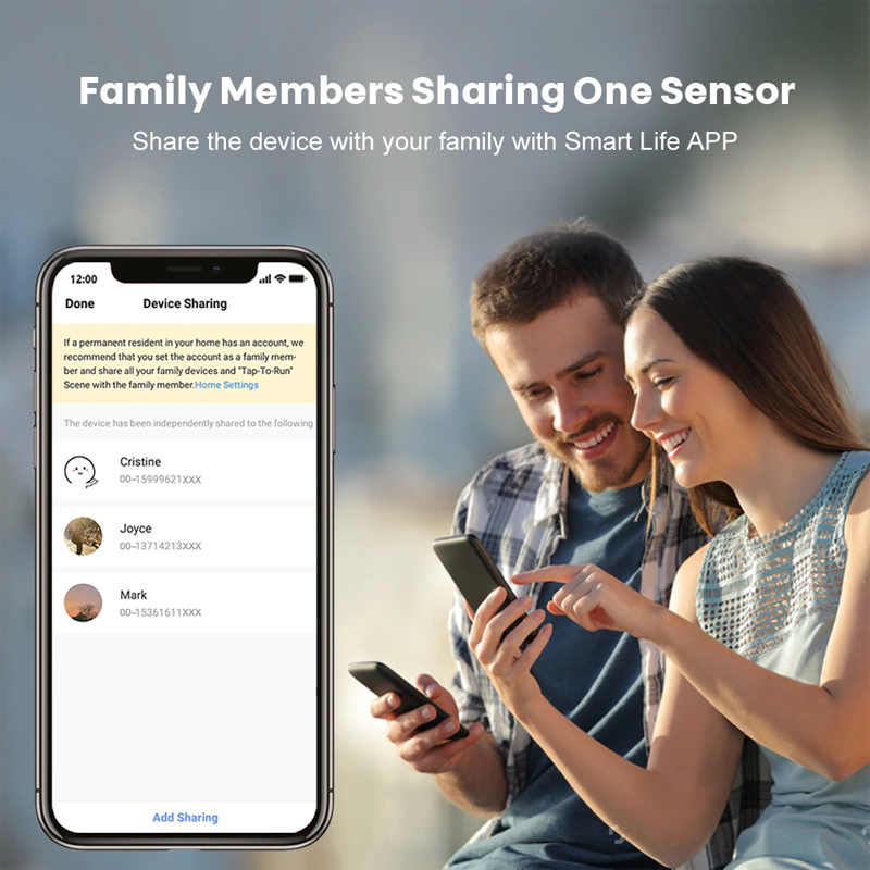 Smart Dörrsensor med WiFi och Bluetooth-Smarta Hem Dörrsensor-BB-Hemnix