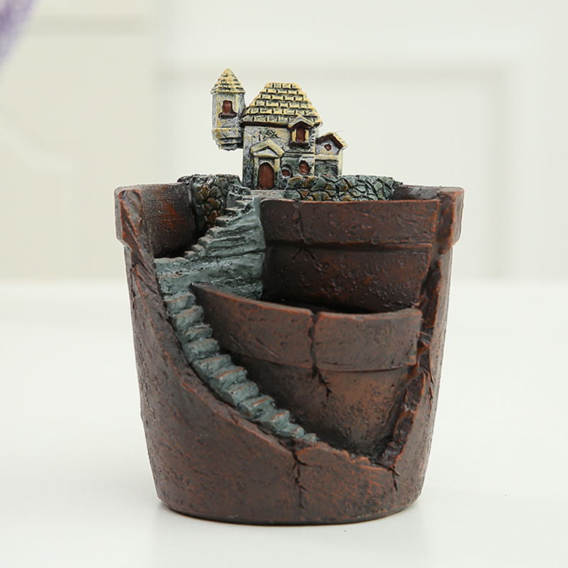 Sukulent Dekorationsblomkruka för Mini-Trädgård – Bonsai Planteringskruka för Mikrolandskap och Trädgård Carvallo