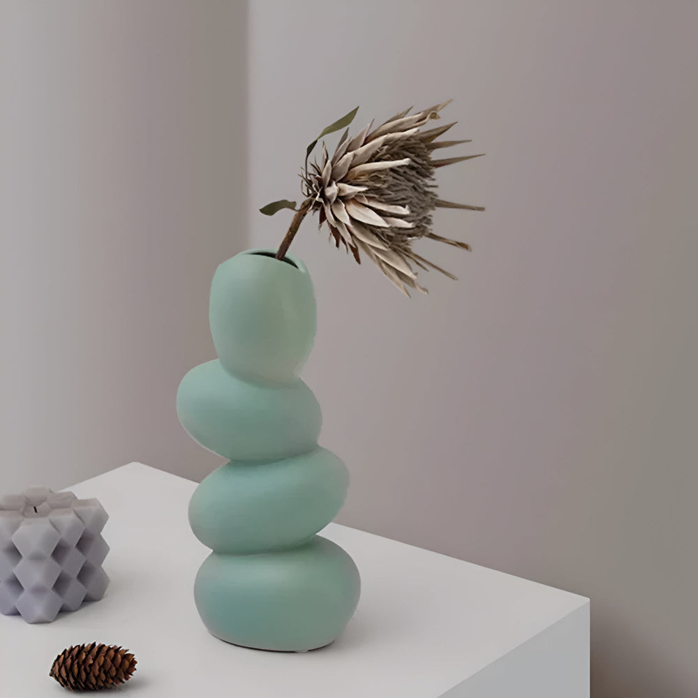 STRATA Skulptural Keramisk Vasa Carvallo