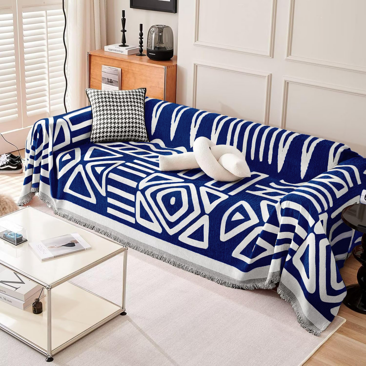 Geometrisk bohemisk stil sofföverdrag - Modern, stilfull och hållbart soffa skydd Carvallo