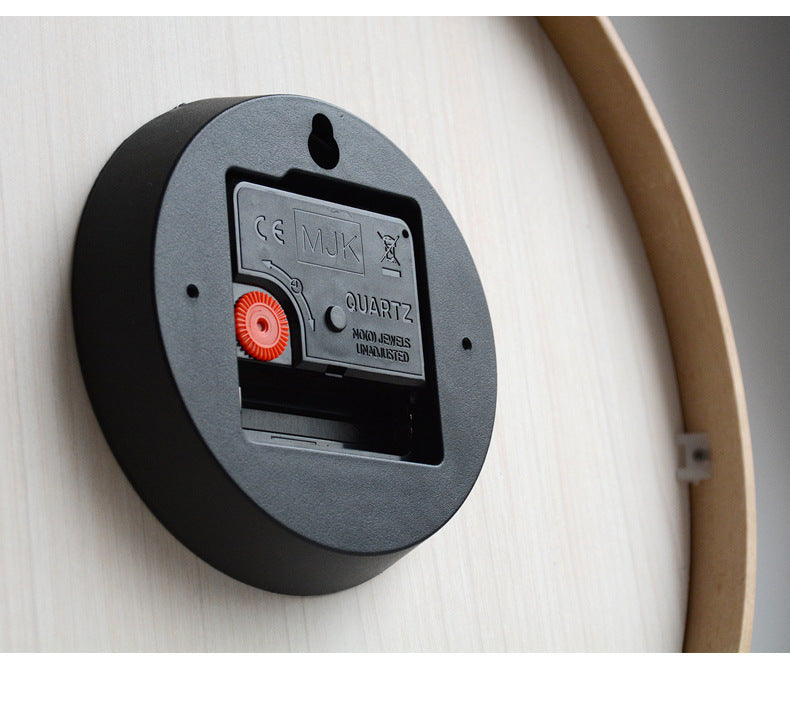 Minimalistisk Analog Väggdekoration i Trä för Hemmet Carvallo