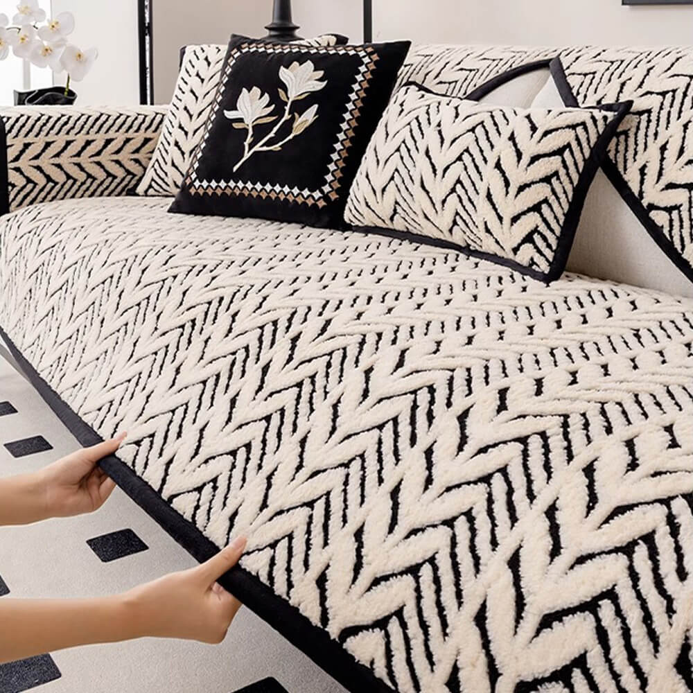 Premium Varm Vetekudde Plush Anti-Slip Sofföverdrag Carvallo