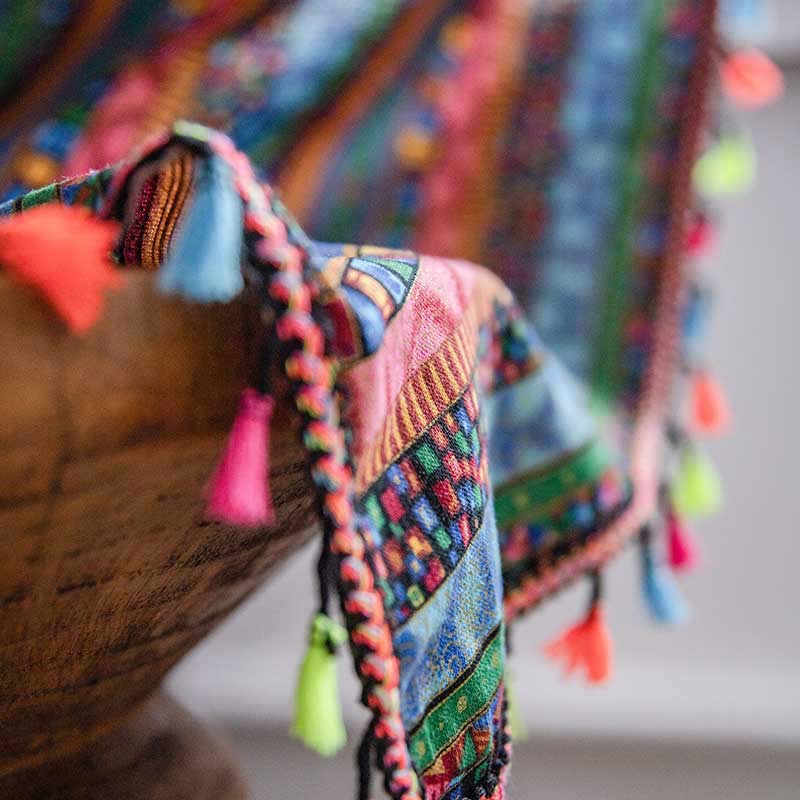 Färggranna Pärlfrans Gardin Ljusfilter Draperier Carvallo