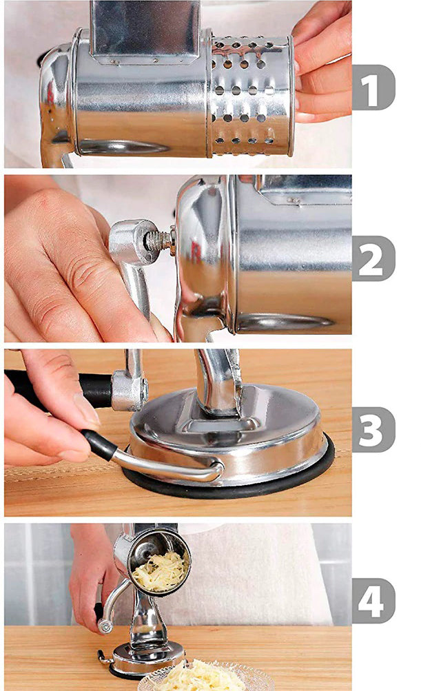 Luxora Multifunktionell Kök Rotationsmatberedare Skivare Carvallo