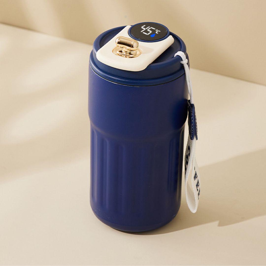 Rostfritt stål kaffekopp med LED temperaturvisning 450 ML Carvallo