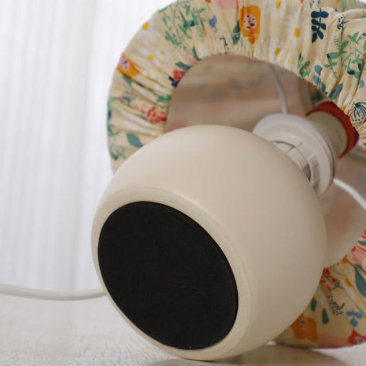 Elegant keramisk bordslampa – Vintage blommig berlock MILA Sverige