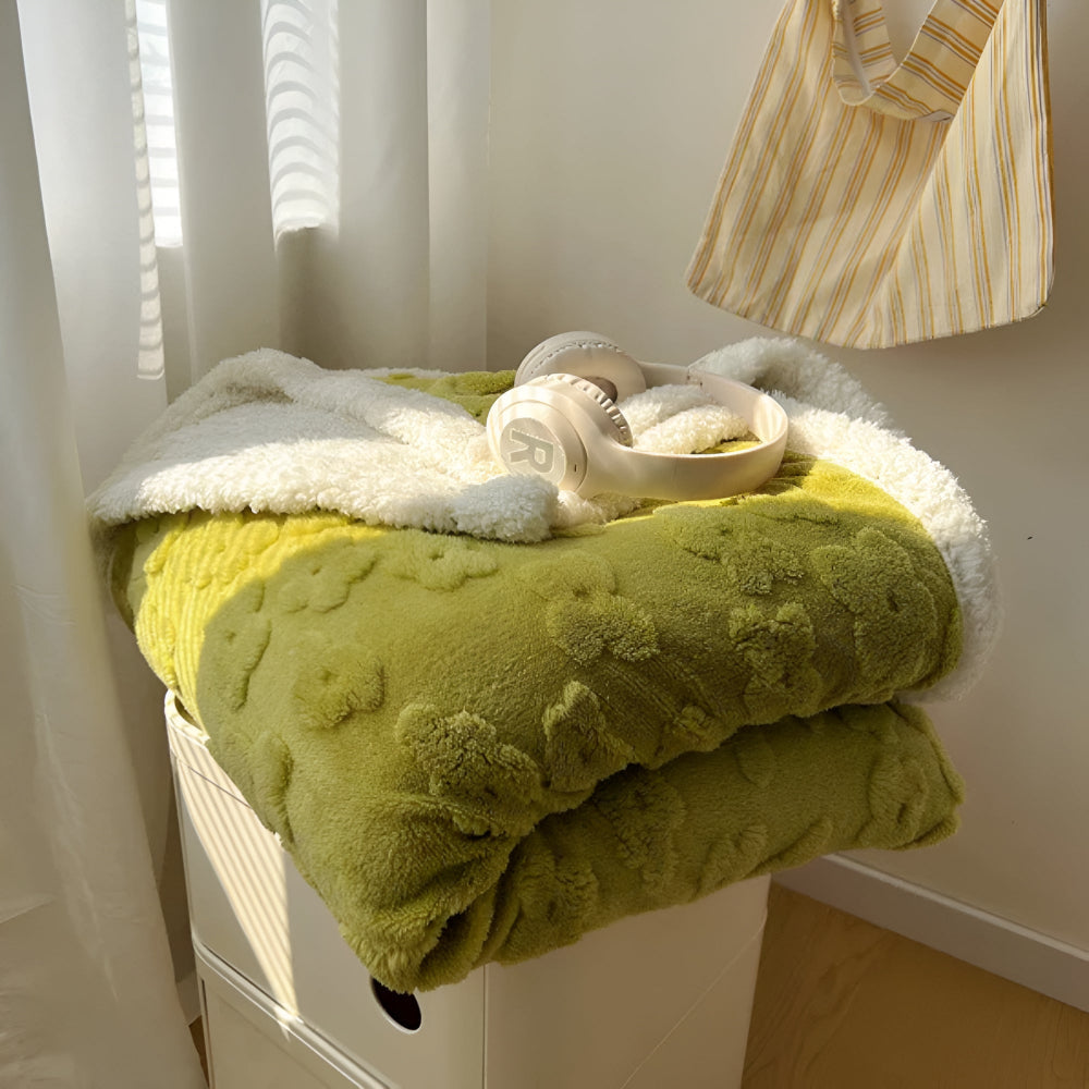 Snugglefilt med blommönster Carvallo