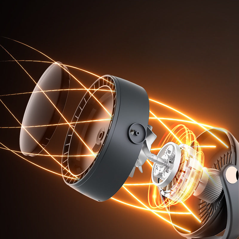 Bärbar bladlös fläkt med digital display – Tyst och uppladdningsbar kylning för inomhus- och utomhusbruk Carvallo