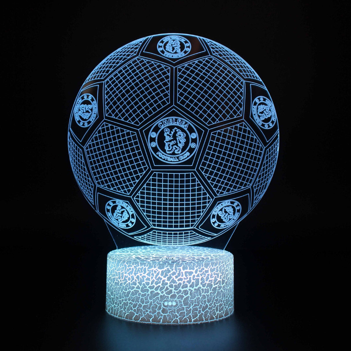 Fotboll 3D Illusion LED-Lampa - Nattlampa - Club Footballdinho