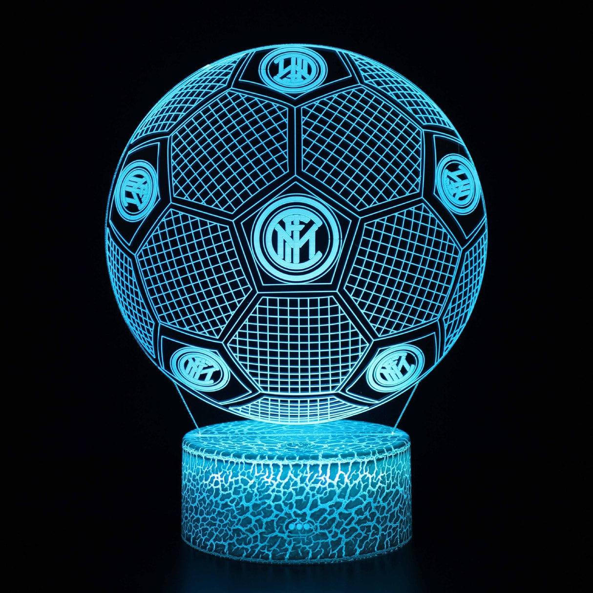 Fotboll 3D Illusion LED-Lampa - Nattlampa - Club Footballdinho