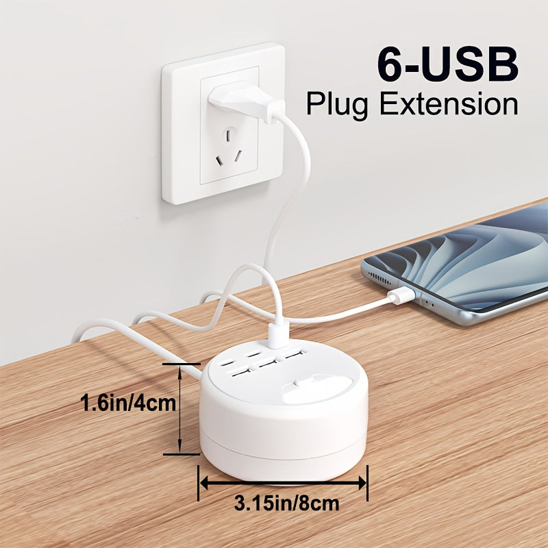 Smart överspänningsgrenuttag med USB-portar – 1,2 m förlängning med flera uttag MILA Sverige