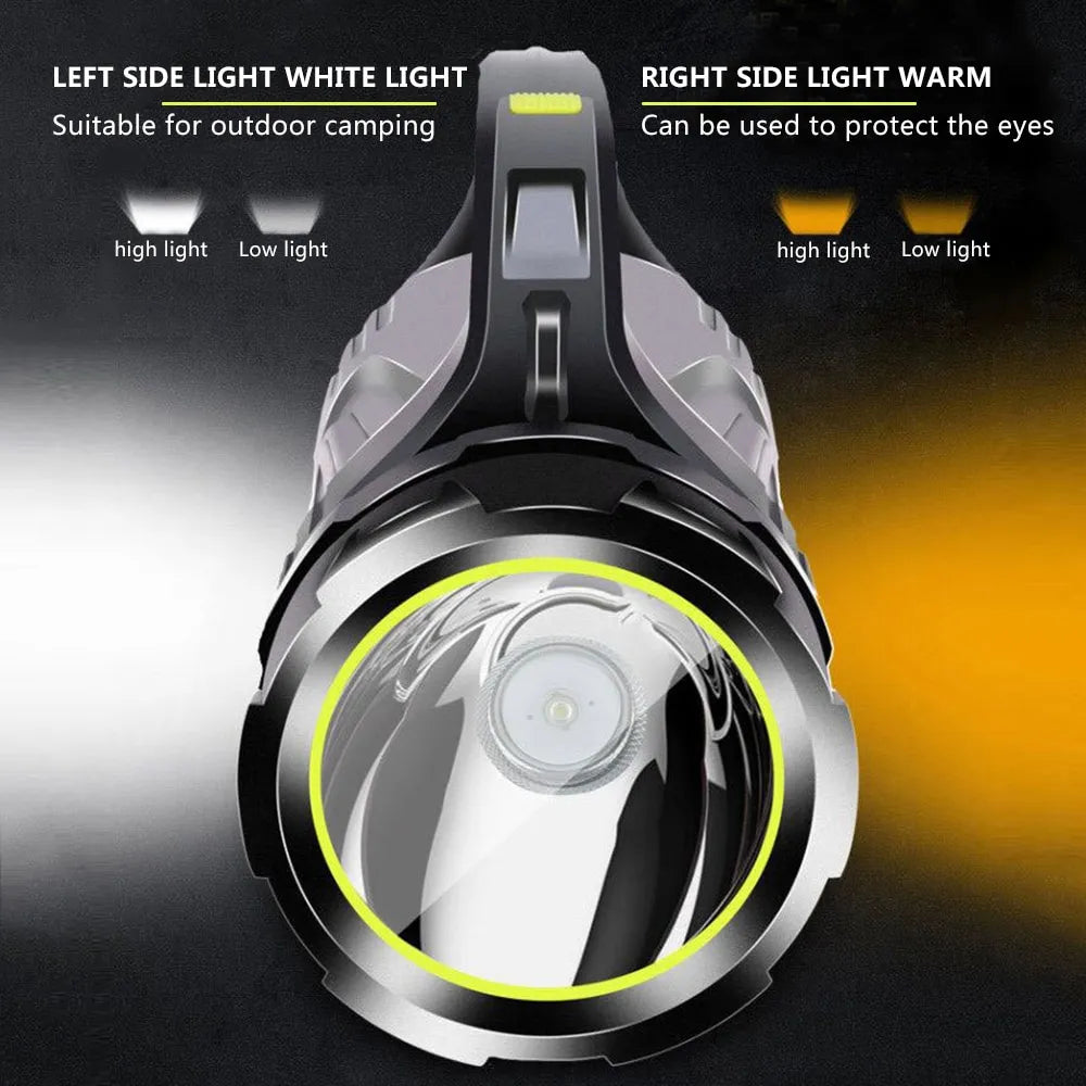 LED Dubbelsidig Ficklampa – Vattentålig Arbetslampa för Utomhus och Nödsituationer Carvallo