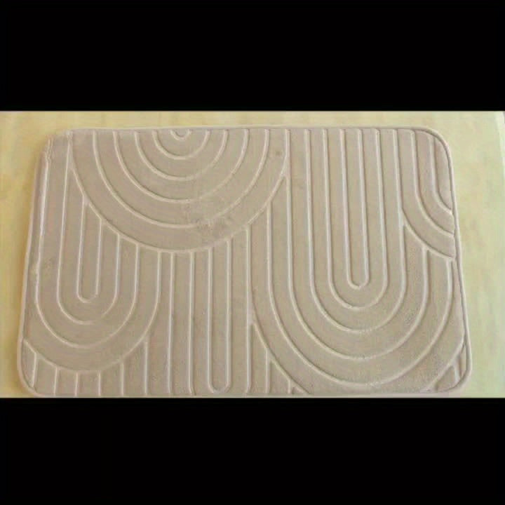 Geometrisk Halkfri Badmatta – Bekväm och Stilig för Ditt Badrum Carvallo