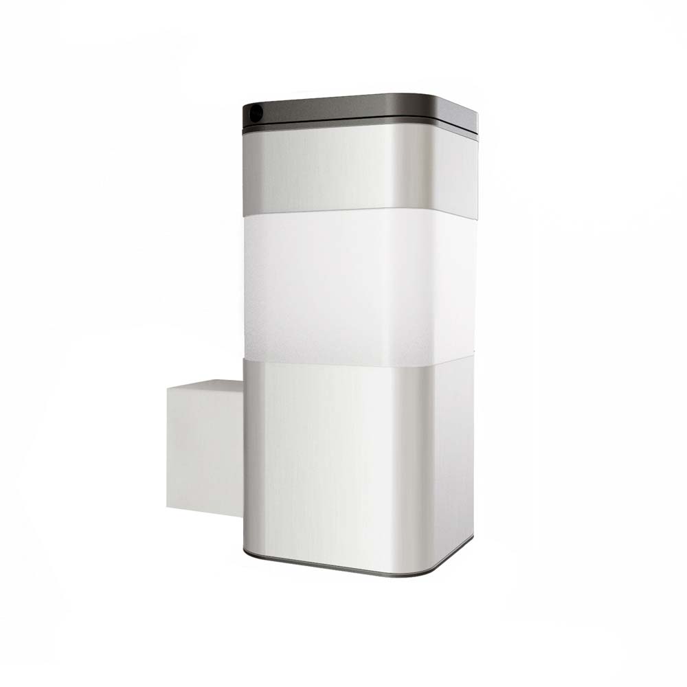 Vägglampa rostfritt stål solenergi utomhuslampa Carvallo