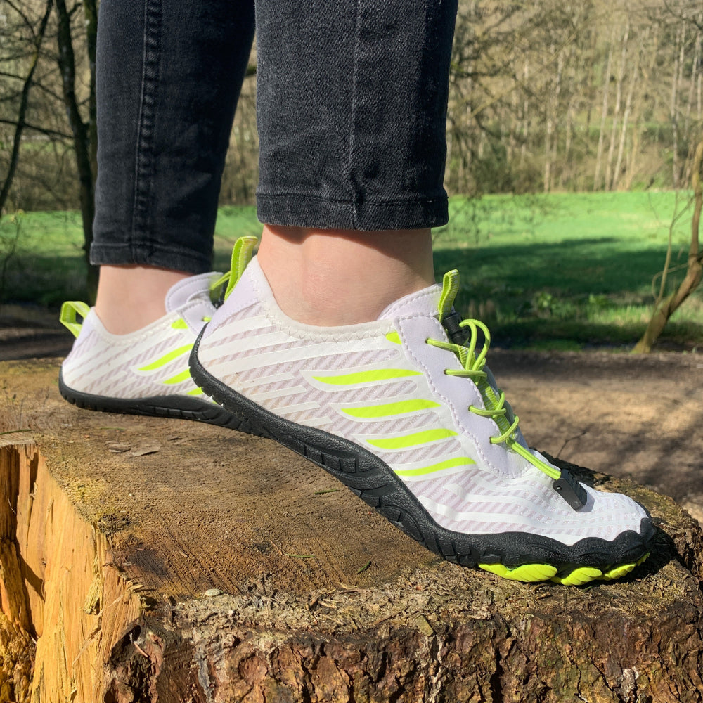 Herr Barfota Skor Lätta Flexibla Andningsbara Tyg och Gummi-Herrskor-Hemnix-Vit-35-Hemnix