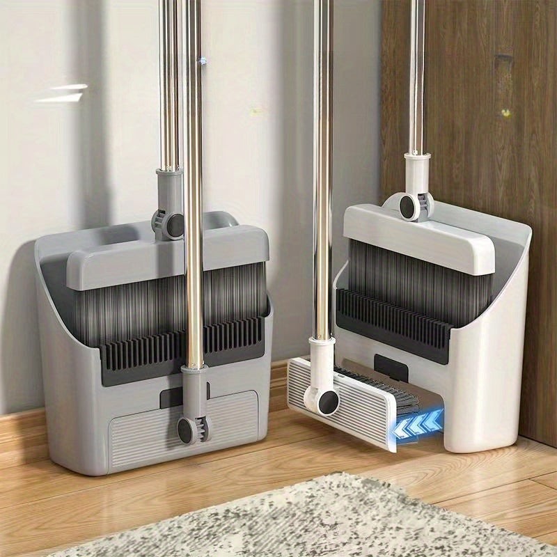 Carvallo- och sopskyffelset Cleanovo Duo | Multifunktionell med självrengörande kam | Ergonomisk & platsbesparande Carvallo