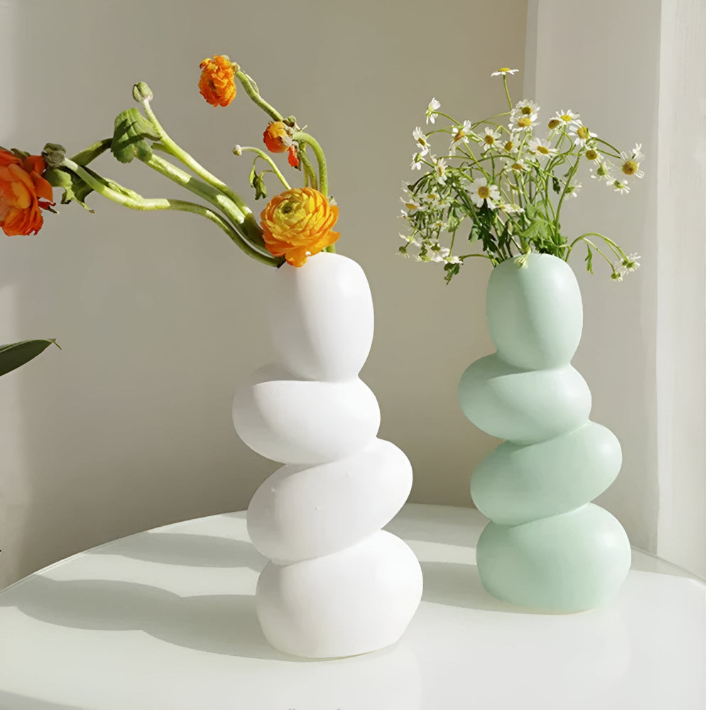 STRATA Skulptural Keramisk Vasa Carvallo