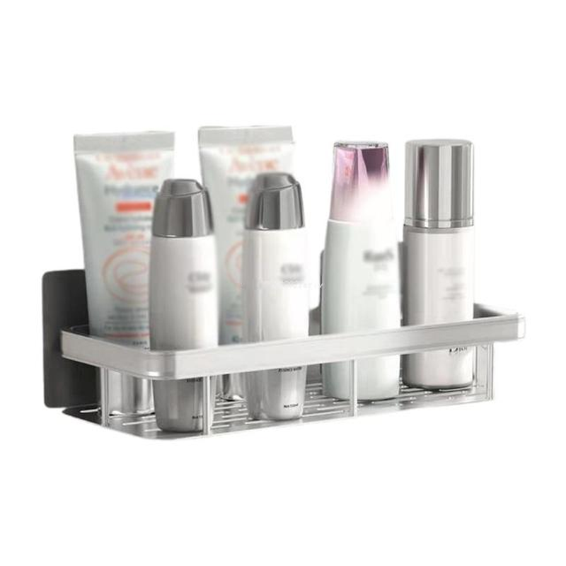 Väggmonterad Förvaringshylla – Utdragbar Hörnhylla för Badrum-Organisering Badrum-BB-Hemnix
