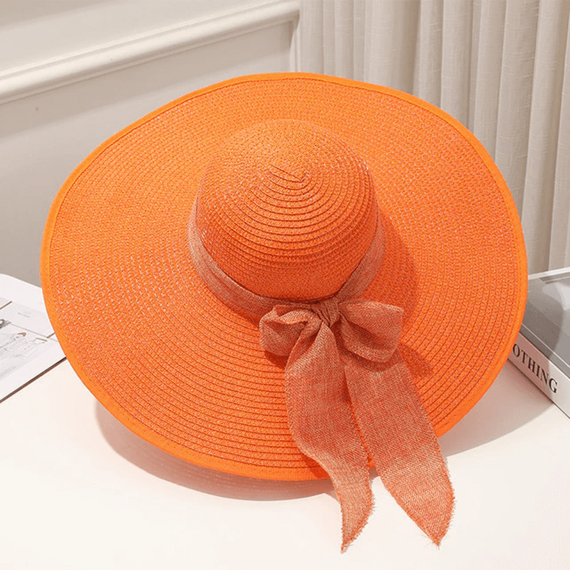 Strandhatt Solhatt Dam-Personligt-BB-Orange-Hemnix