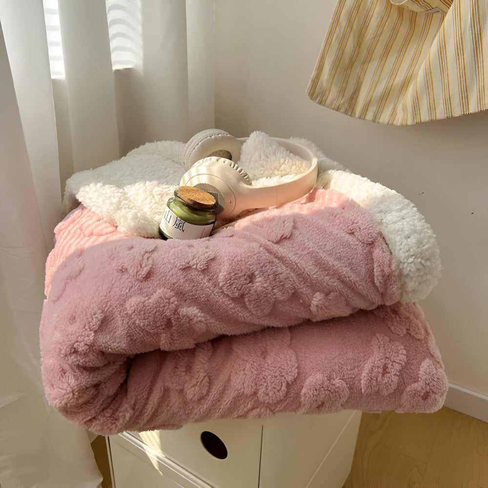 Snugglefilt med blommönster Carvallo