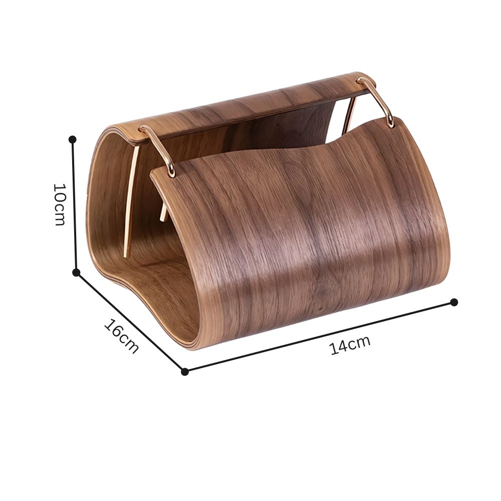 Träbrass vävnadshållare Carvallo