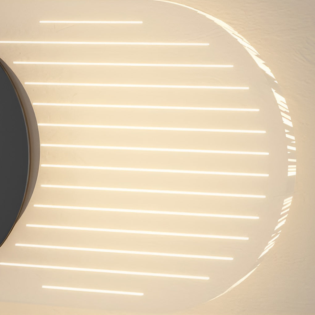 Väggklocka | Led-ljus | Tyst rörelse | Ambient glöd | Kreativ modern design Carvallo