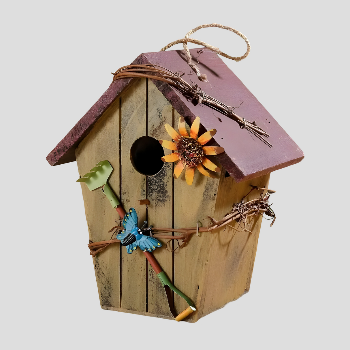 GardenPerch Nest - Dekorativt Trä Hängande Fågelhus Carvallo