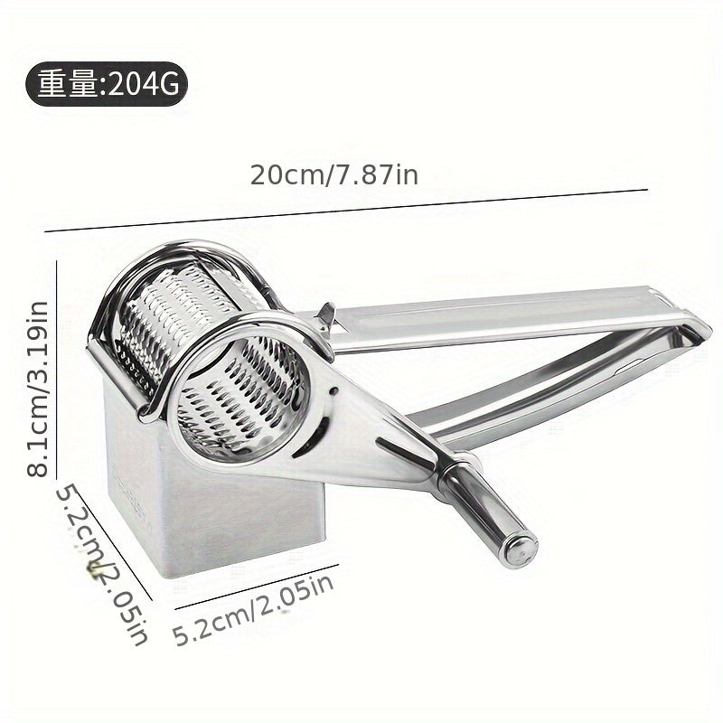 Premium ostrivjärn i rostfritt stål – manuell roterande design med 3 utbytbara trumblad MILA Sverige