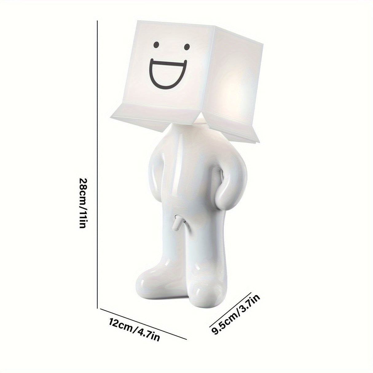 CartoonGlow - USB-driven tecknad bordslampa med LED-ljus och tryckknappskontroll Carvallo