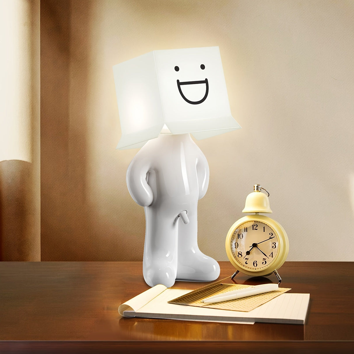 CartoonGlow - USB-driven tecknad bordslampa med LED-ljus och tryckknappskontroll Carvallo