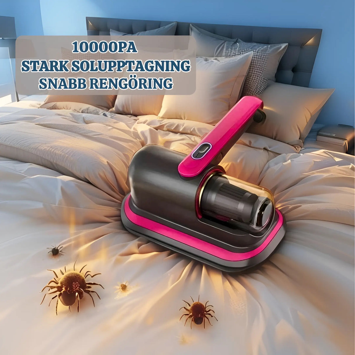 PureVac - 10kPa Sladdlös Handhållen Dammsugare för Madrass och Kvalster-dammsugare-BB-Hemnix