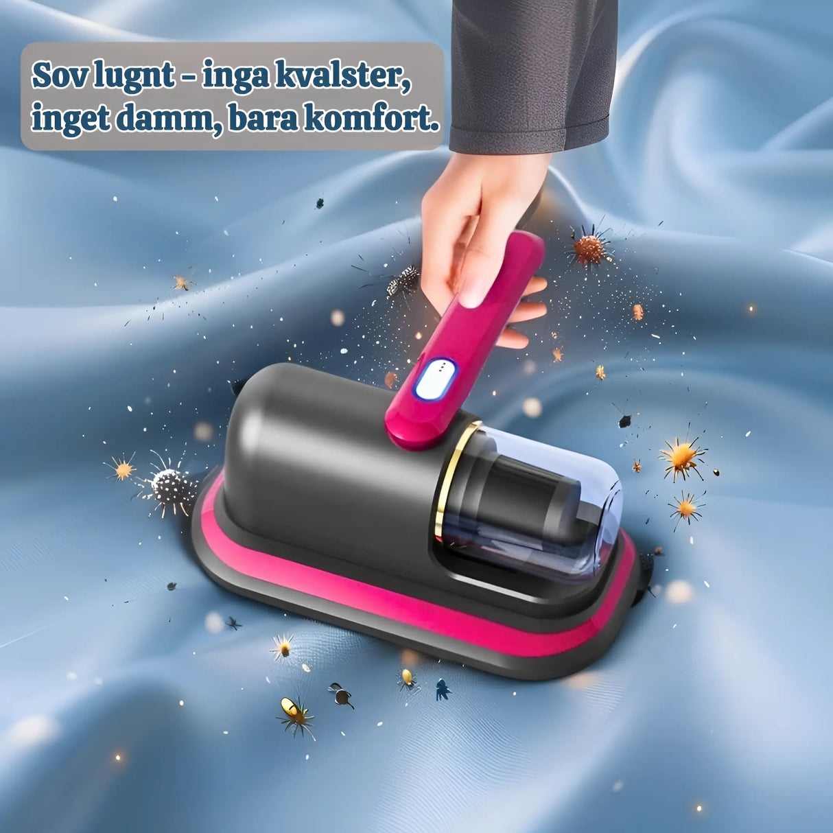 PureVac - 10kPa Sladdlös Handhållen Dammsugare för Madrass och Kvalster-dammsugare-BB-Hemnix