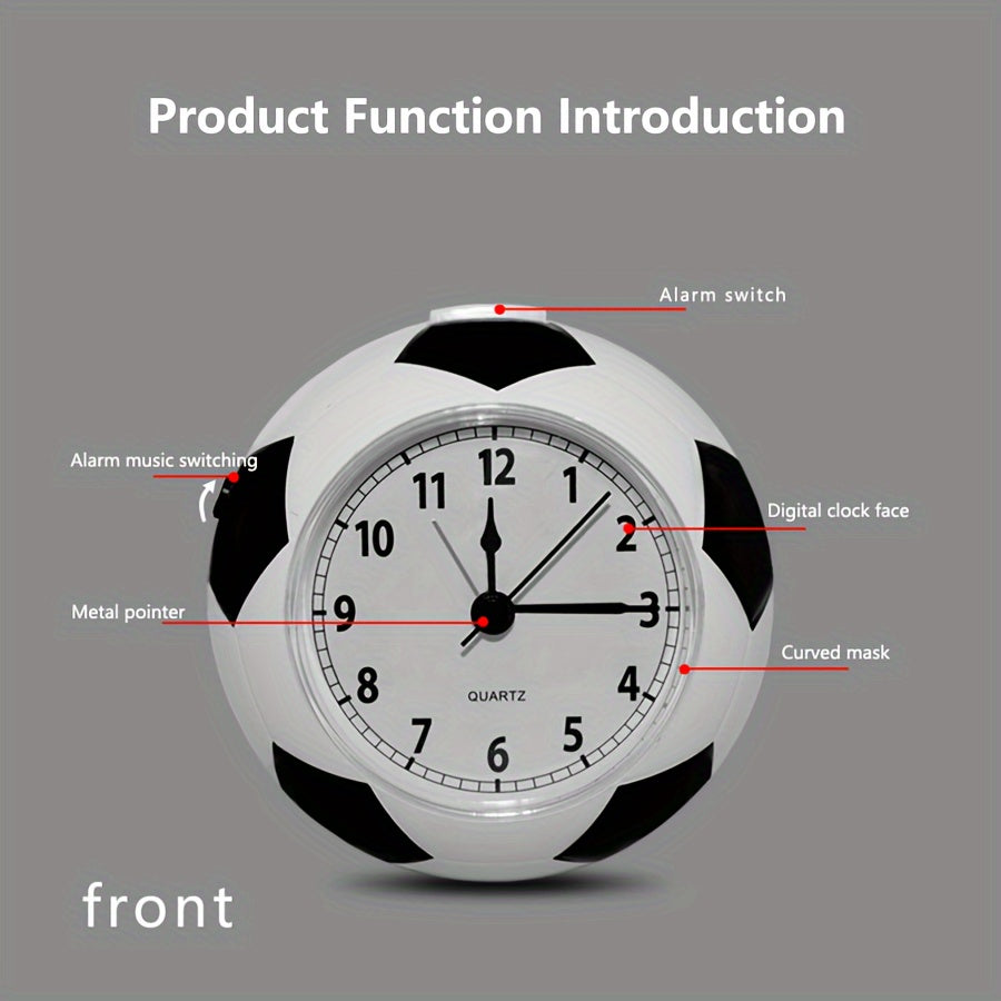 Kreativ Fotboll-formad Väckarklocka – Med Musik och Unik Design för Ung och Gamal Carvallo