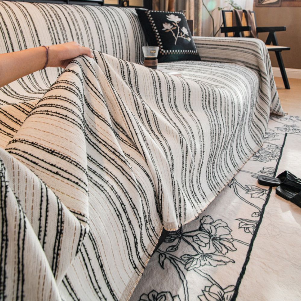 Regal Stripes Chenille Sofföverdrag Carvallo