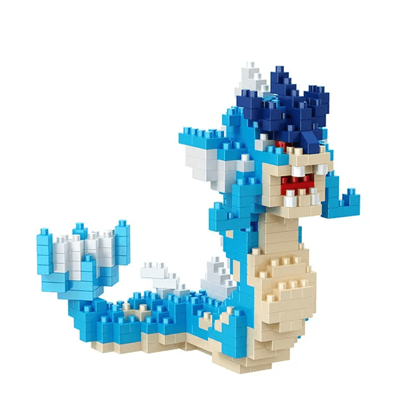 Poke Karaktärs Nanoblocks Anime Byggklossar-Byggsats-BB-Gyarados-Hemnix