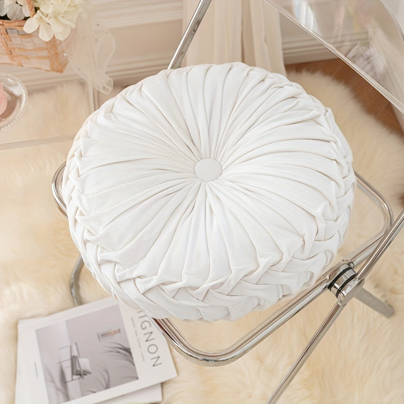 Pumpakudde - Sammet Rund Kuddfodral för Soffa, Tatami, Vardagsrum och Kontorsdekoration Carvallo