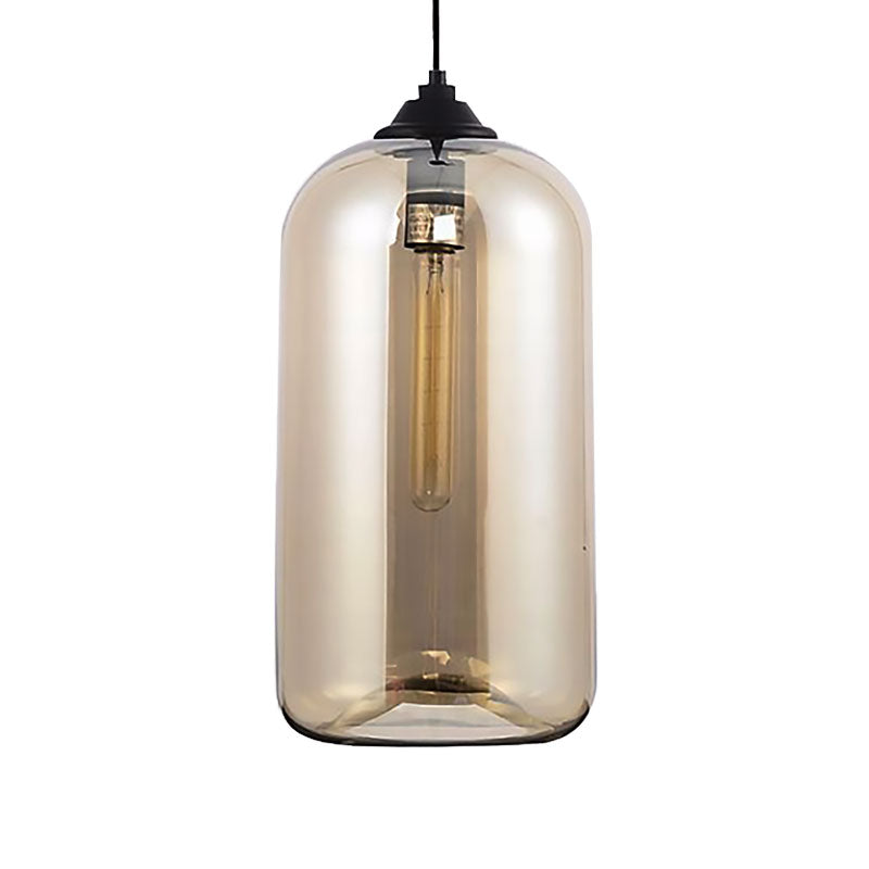 Brede Glas Hänglampa - Modern 1-Ljuskälla Svart Lampa Carvallo