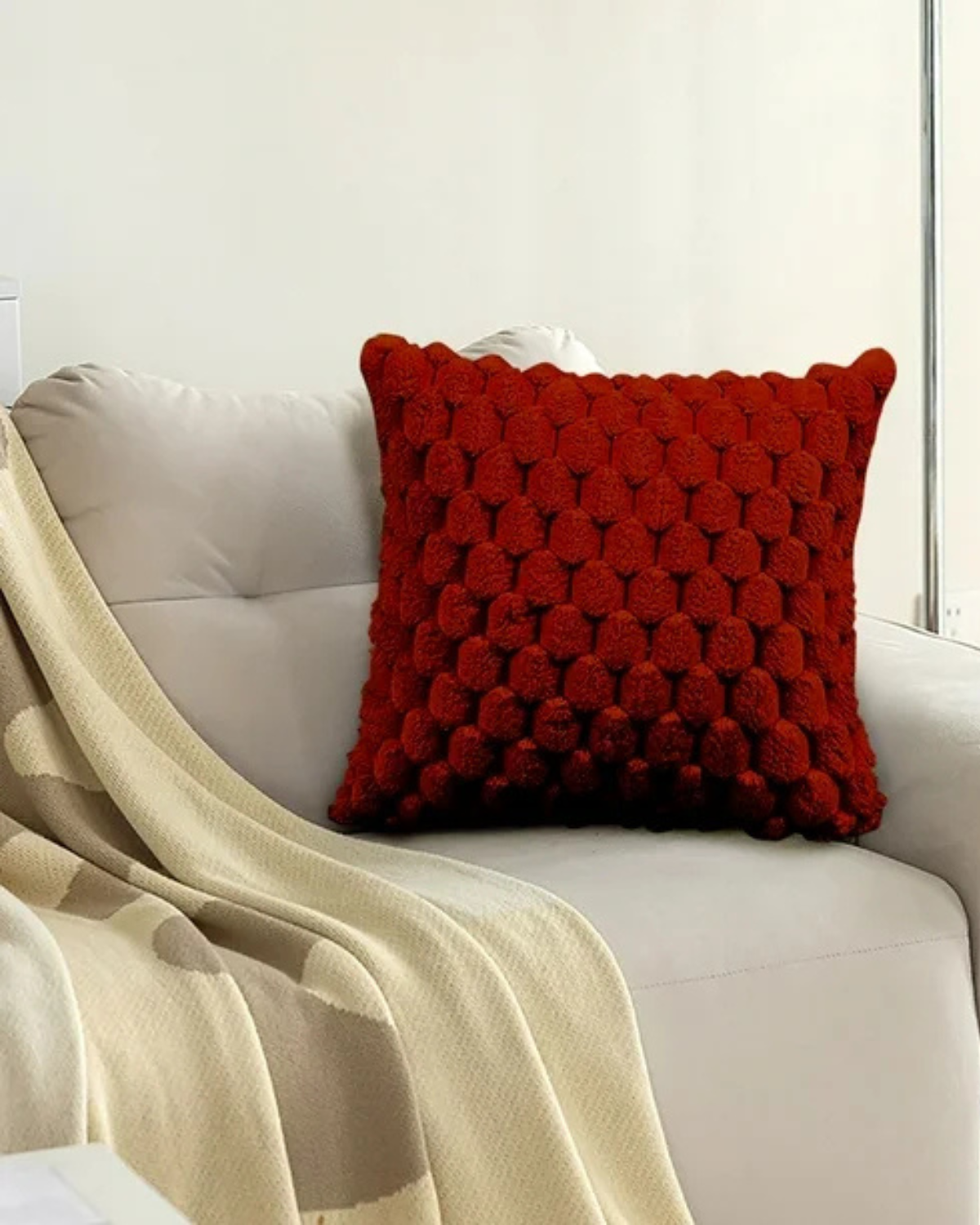 Carvallo – Lyxig Plysch Dekorativ Kudde med Lush Textur för Elegant Komfort Carvallo