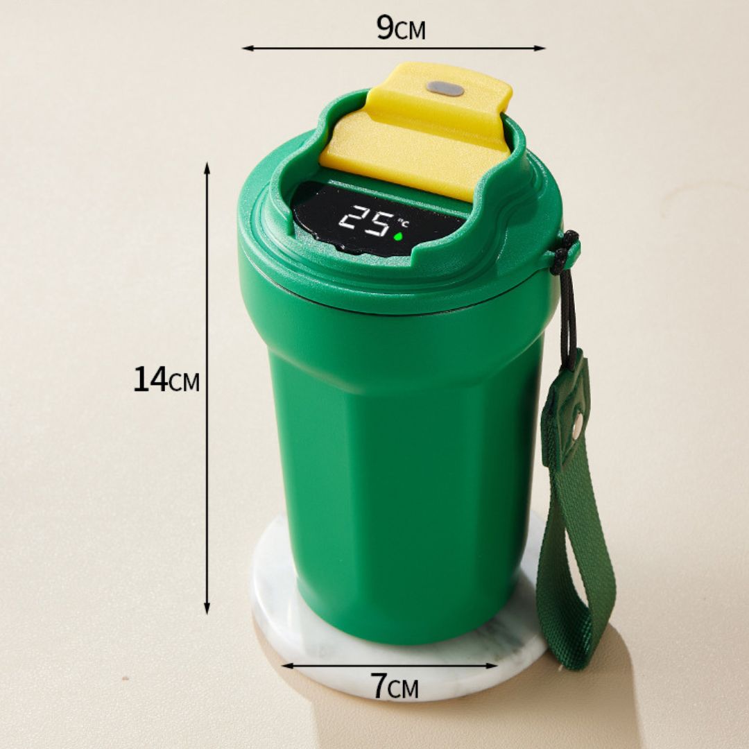 Rostfritt stål kaffekopp med LED temperaturvisning 450 ML Carvallo