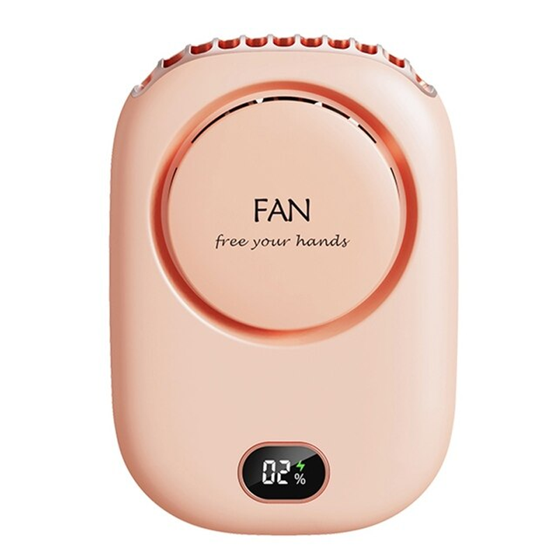 Portabel Hängande Minihalsfläkt 2000mAh-Personligt-BB-Rosa-Hemnix