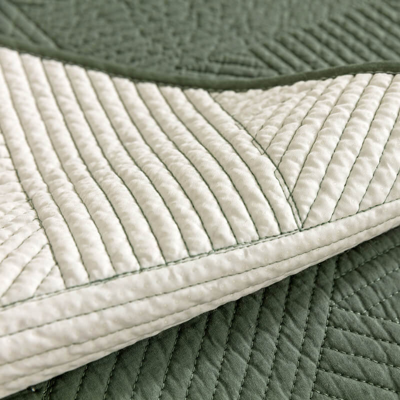 Minimalist All-Season Solid Cotton Geometric Sofföverdrag Carvallo