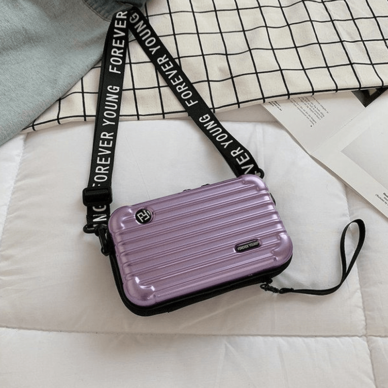 Resväska-inspirerad crossbody-väska-Handväska-BB-Lila-Hemnix