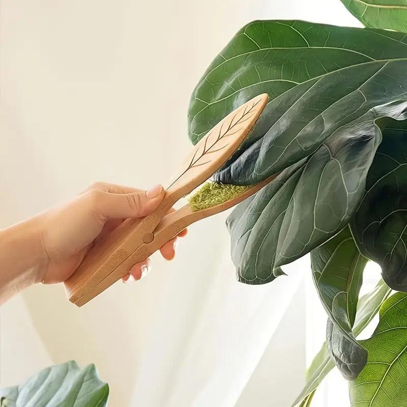 Carvallo Träbladrenare | Mild växtvård utan elektricitet | Ergonomisk & miljövänlig | För inomhus- & utomhusväxter Carvallo